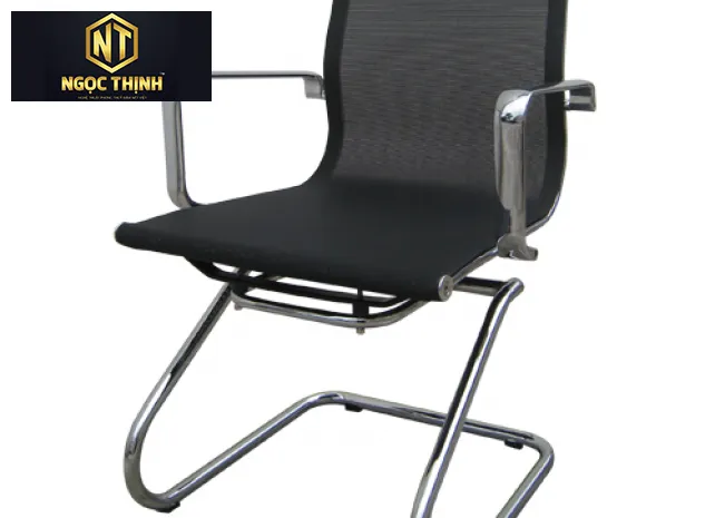Ghế họp khung thép mạ, đệm tựa bọc vải lưới chịu lực GL403 Ghế họp khung thép mạ, đệm tựa bọc vải lưới chịu lực GL403
